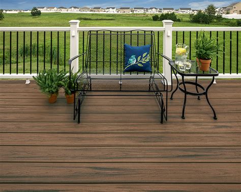 Grab and Go White Composite Deck Rail Kit Square Balusters Included (Assembly Required). . Trex decking at lowes